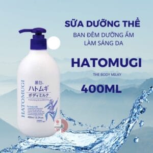 Sữa Dưỡng Thể Hatomugi Làm Sáng Da Ban Đêm 400ml