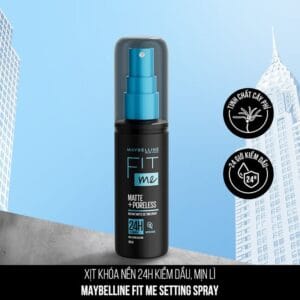 Xịt Khóa Nền Maybelline Cố Định Trang Điểm Kiềm Dầu 60ml