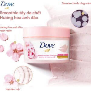 Smoothie Tẩy Da Chết Dove Hương Hoa Anh Đào 298g