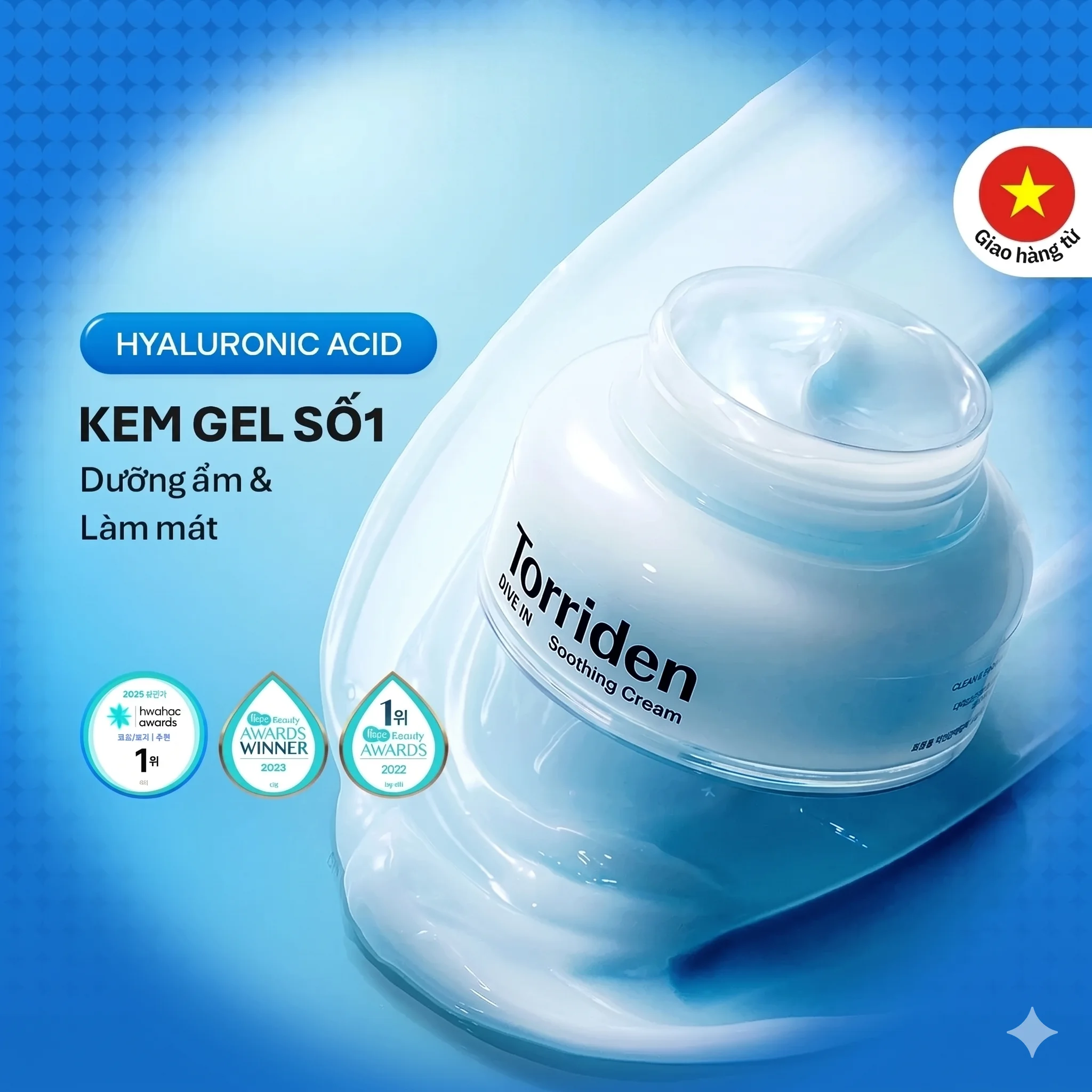 Kem Dưỡng Torriden Làm Dịu Mát, Dưỡng Ẩm, Sáng Bóng Da 100ml Hasaki Sản Phẩm Chính Hãng