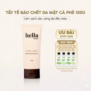 Tẩy Tế Bào Chết Da Mặt Cà Phê Hella Beauty 150g Giúp Làm Sạch Sâu, Hỗ Trợ Sáng Da Đều Màu