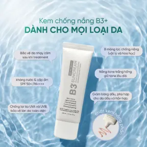 Kem Chống Nắng Phổ Rộng Hàn Quốc Innoskin Màu Xám B3 Suncream SPF50+ PA++++