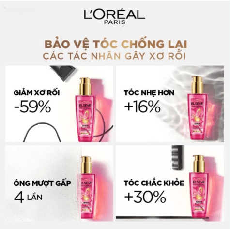 Dầu Dưỡng Tóc Chiết Xuất Hoa Hồng L’Oréal