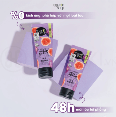 Tẩy Tế Bào Chết Da Đầu Organic Shop Kiềm Dầu – Làm Sạch Sâu, Giảm Bết Hiệu Quả