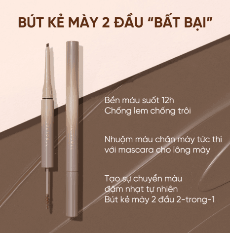 Chì Kẻ Mày 2 Đầu Judydoll – Bền Màu, Dễ Kẻ, Tạo Dáng Chân Mày Tự Nhiên