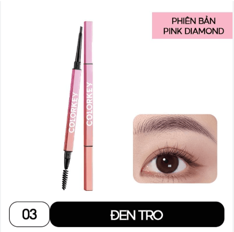 Chì Kẻ Mày Hai Đầu Colorkey Sắc Nét, Lâu Trôi
