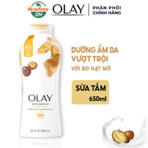 Sữa Tắm Olay Dưỡng Ẩm Vượt Trội Với Bơ Hạt Mỡ 650ml