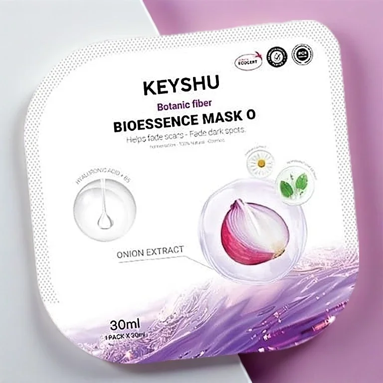 Mặt Nạ Hành Tím Botanic Fiber KEYSHU Dưỡng Ẩm, Hỗ Trợ Mờ Sẹo, Vết Thâm 10 Miếng 30ML