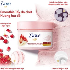 Smoothie Tẩy Da Chết Dove Hương Lựu Đỏ 298g