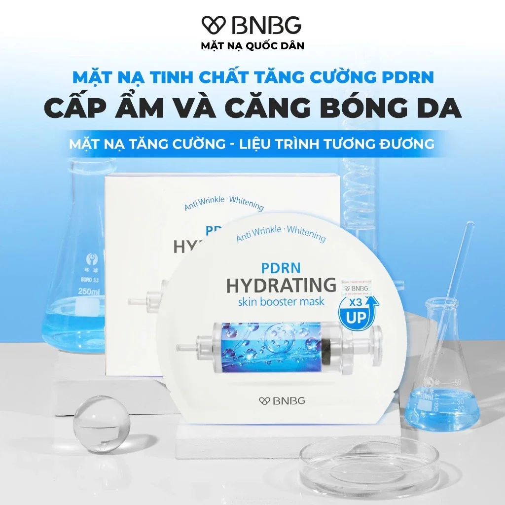 Combo 10 Mặt Nạ BNBG Tinh Chất Tăng Cường PDRN Hỗ Trợ Cấp Ẩm Và Căng Bóng Da 30ml