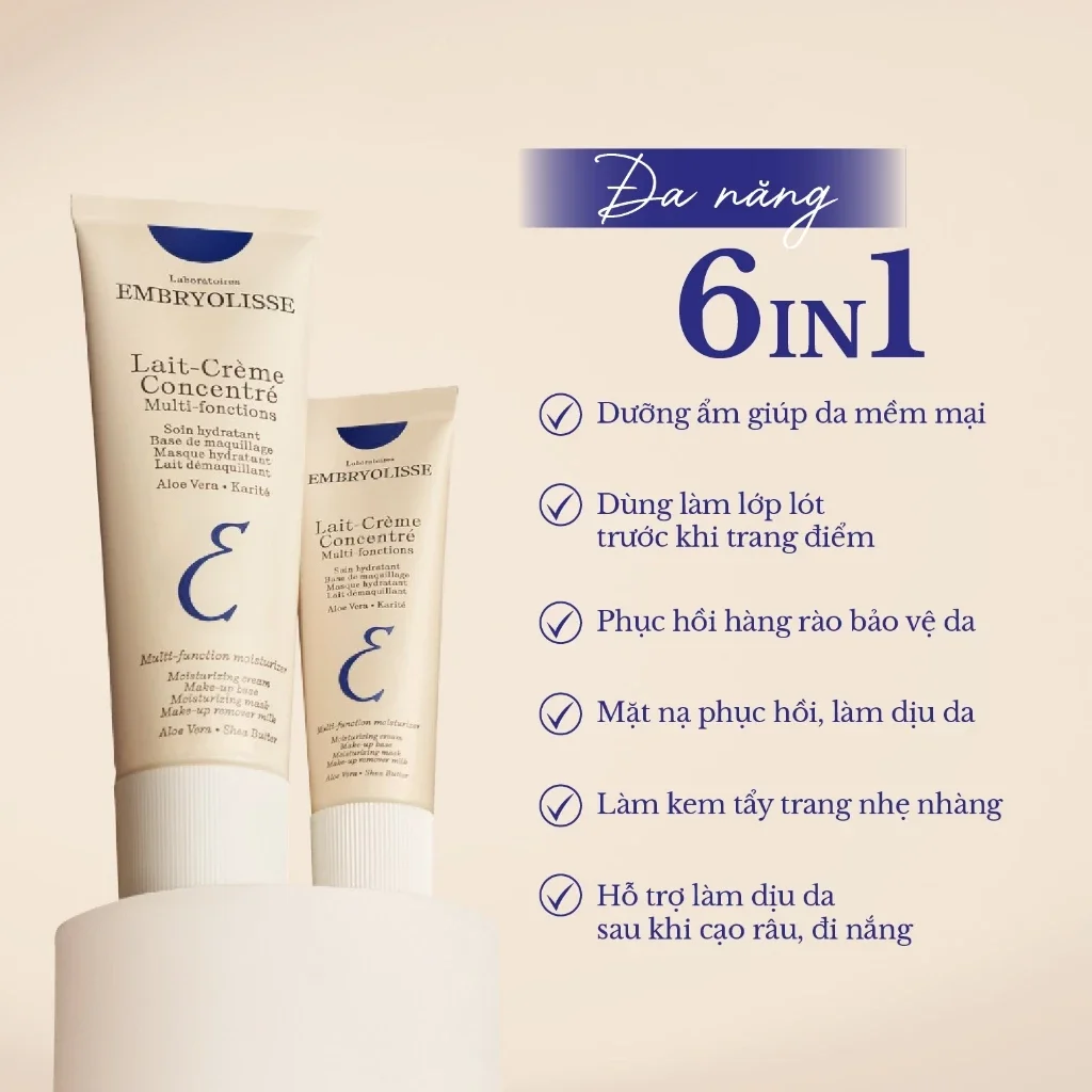 Kem Dưỡng Ẩm Phục Hồi Embryolisse Lait Creme Concentre 30ml - Ảnh 3