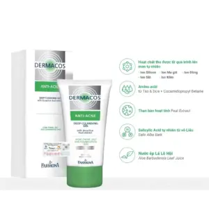 Sữa Rửa Mặt Farmona Dermacos Anti Acne Deep Cleansing Gel 150ml,Sạch Sâu Ngừa Mụn, Cho Da Dầu