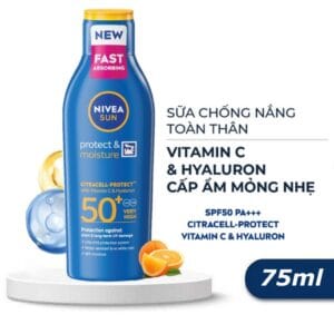 Sữa Chống Nắng Toàn Thân Nivea Cấp Ẩm Mỏng Nhẹ SPF50+ 75ml