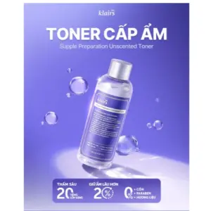 Nước Hoa Hồng Dear Klairs Supple Preparation Facial Toner 180ml